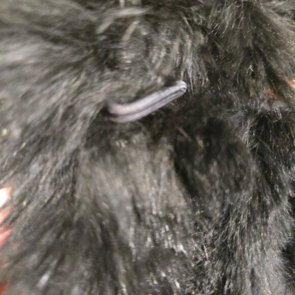 Elegant Italian Rabbit Fur Knit Long Coat - Picture 9 of 9